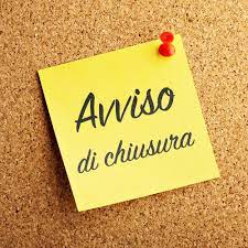Avviso sospensione attività